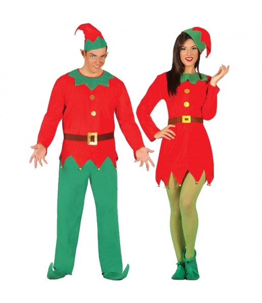 Pareja Elfos Santa Claus