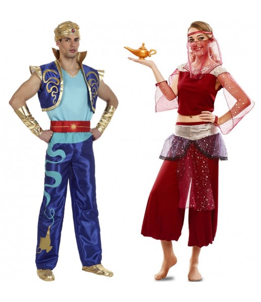 Costumes Génie de la lampe et Jasmine pour se déguiser à duo