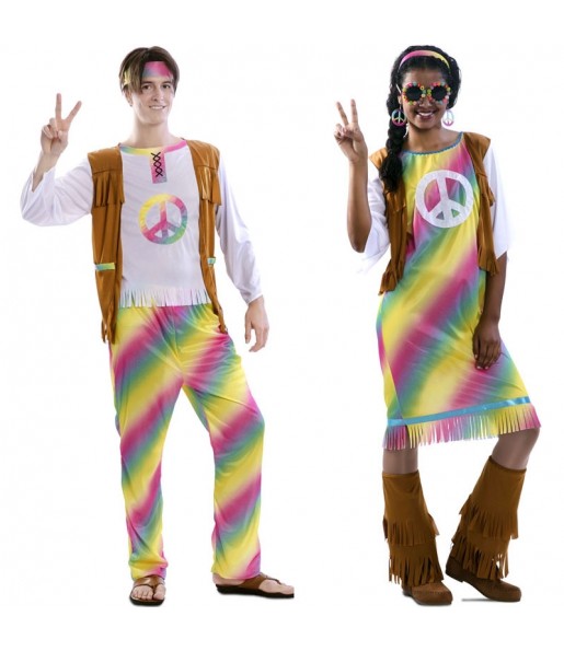 Déguisements Hippies Rainbow