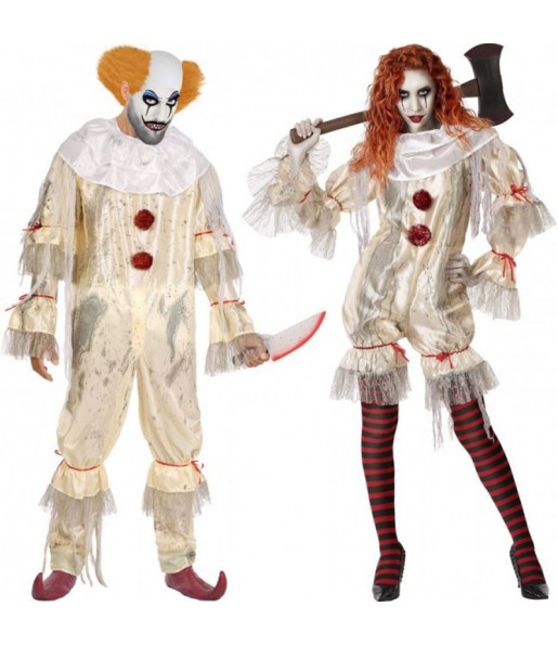 Costumes Clowns sanglants pour se déguiser à duo
