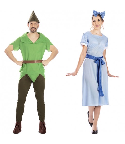 Costumes Peter Pan et Wendy pour se déguiser à duo