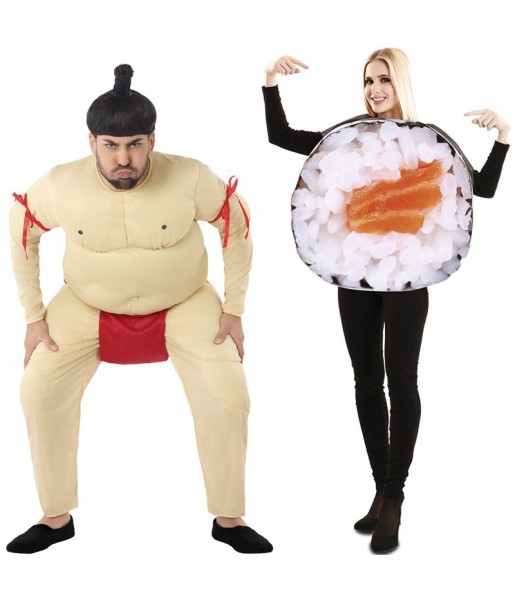 Costumes Sumo Wrestler et MakiSushi pour se déguiser à duo