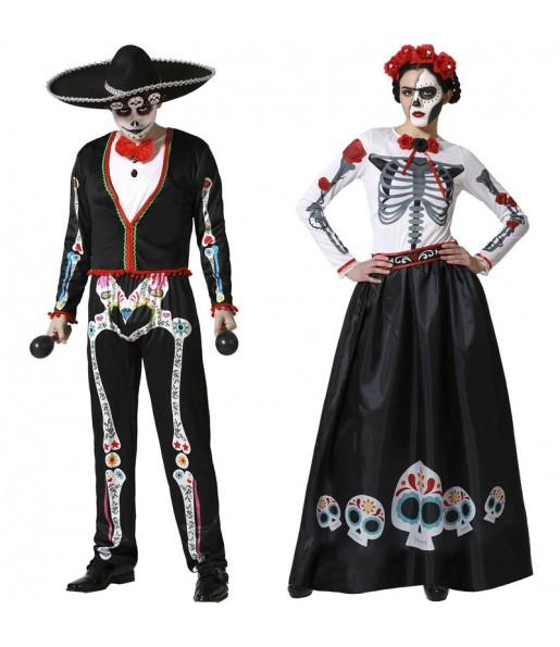 Déguisements Squelettes mexicains de la fête des morts