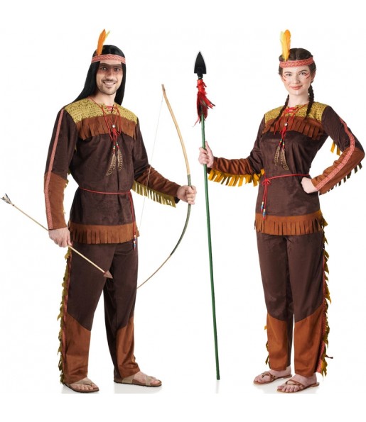 Costumes Indiens d'Arapahoe pour se déguiser à duo