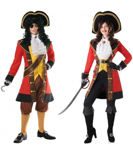 Costumes Capitaine Crochet Pirates pour se déguiser à duo