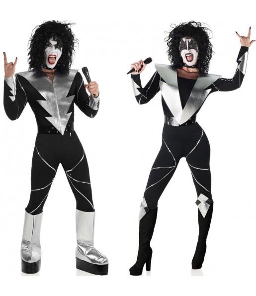 Costumes Rockers du groupe Kiss pour se déguiser à duo