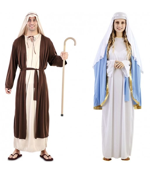 Costumes Saint Joseph et la Vierge Marie pour se déguiser à duo