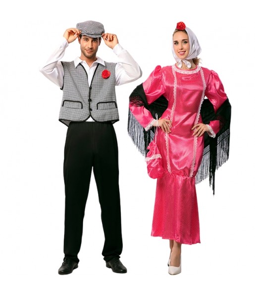 Costumes Chulapos San Isidro pour se déguiser à duo