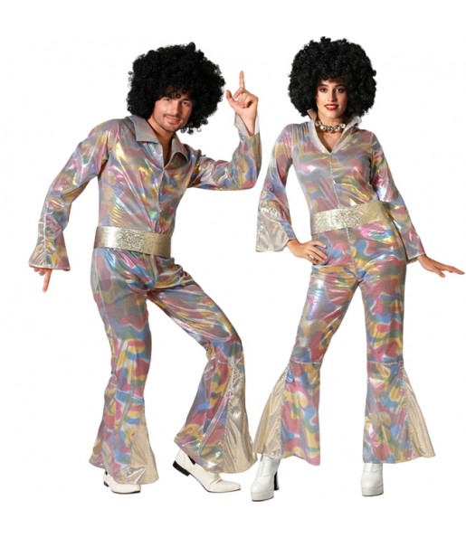 Costumes Disque multicolore pour se déguiser à duo