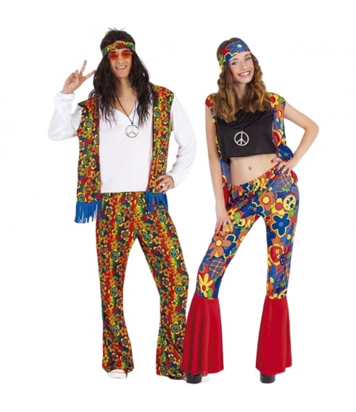 Costumes Hippies groovy pour se déguiser à duo