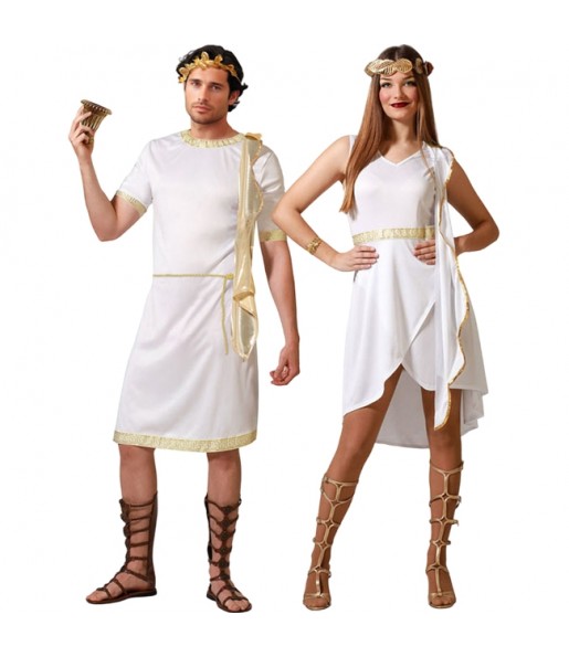 Costumes Romains dorés pour se déguiser à duo