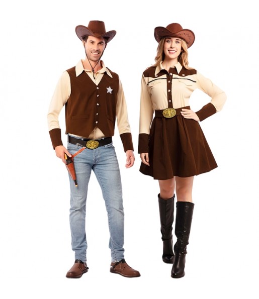 Costumes Shérifs de comté pour se déguiser à duo