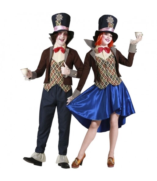 Costumes Les chapeliers du conte d'Alice pour se déguiser à duo