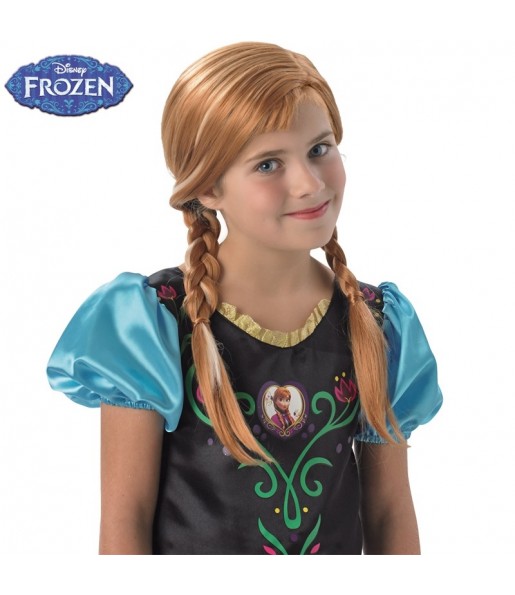 Perruque Anna Frozen pour fille