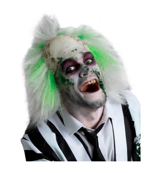 Perruque chauve Beetlejuice pour compléter vos costumes térrifiants