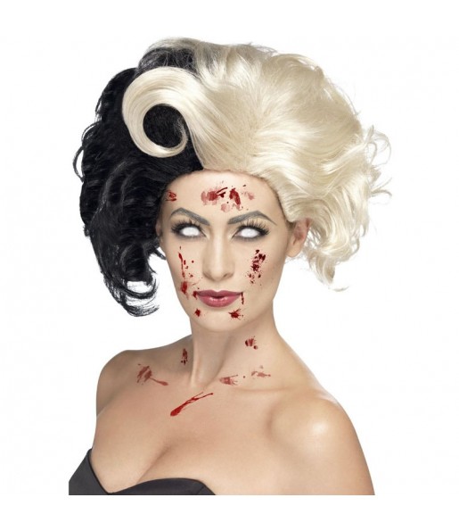 Perruque Zombie Cruella pour compléter vos costumes térrifiants