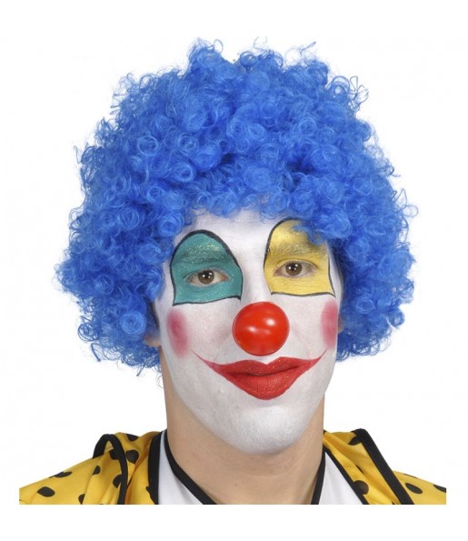 Perruque de clown bleue pour compléter vos costumes