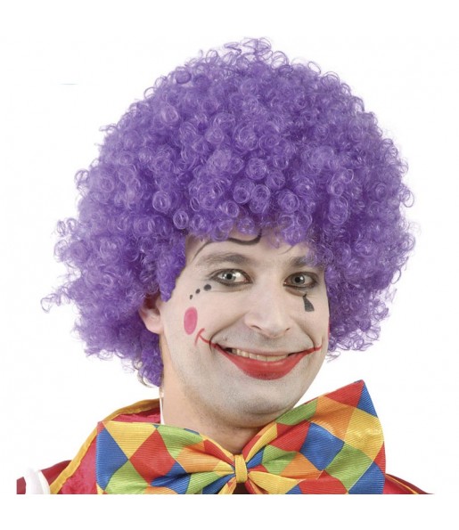 Perruque de clown violette pour compléter vos costumes