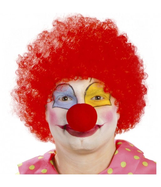 Perruque rouge de clown pour compléter vos costumes