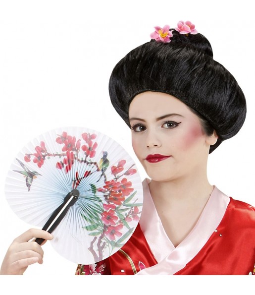 Perruque de geisha pour enfants pour compléter vos costumes