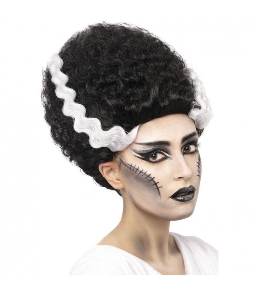 Perruque de la Fiancée de Frankenstein pour femmes pour compléter vos costumes térrifiants 