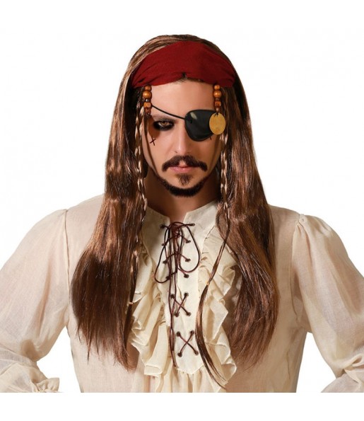 Perruque Pirate Jack Sparrow