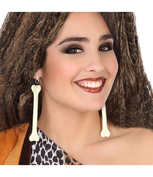 Boucles d'oreilles en os pour compléter vos costumes