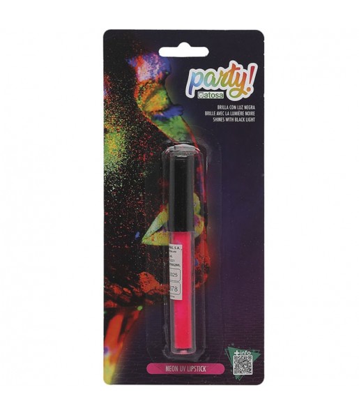 Rouge à lèvres liquide rose fluo pour compléter votre déguisement avec un maquillage de qualité