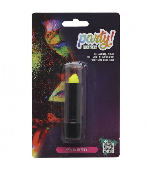 Rouge à lèvres jaune fluo pour compléter votre déguisement avec un maquillage de qualité