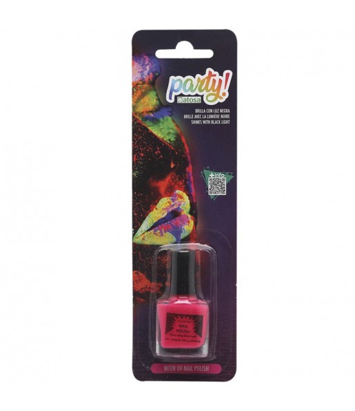 Vernis à ongles rose fluo pour compléter votre déguisement avec un maquillage de qualité