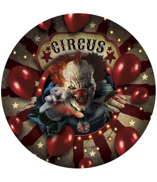 Assiettes 23 cm Circus of Horrors pour la décoration Halloween