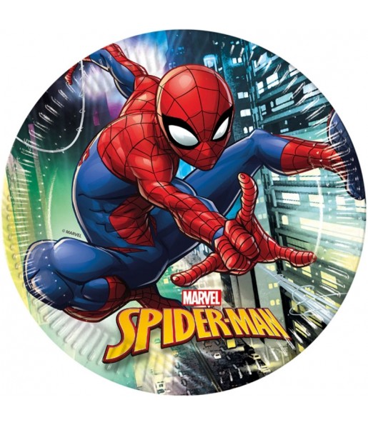 Assiettes Spiderman de fête 23 cm