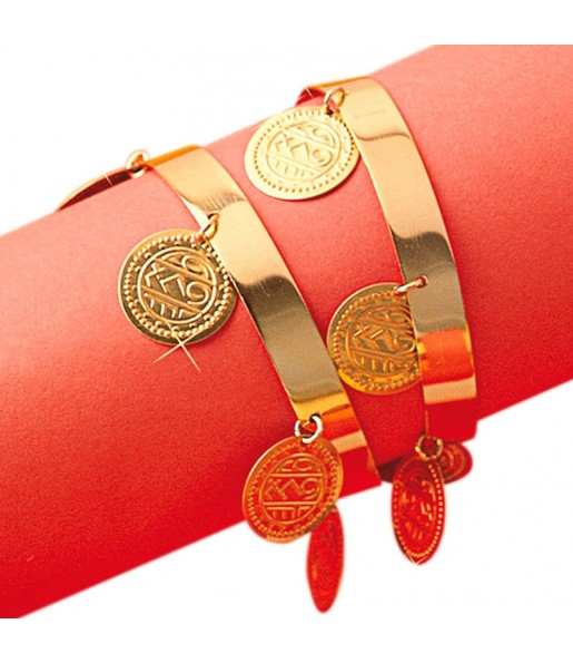 Bracelet avec pièces de monnaie romaines pour compléter vos costumes