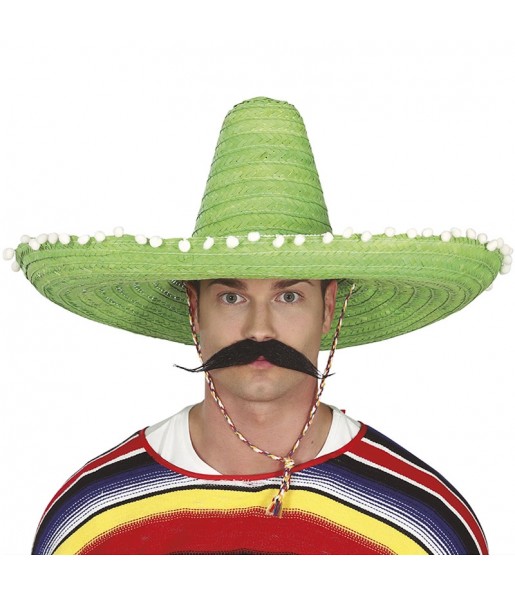 Chapeau vert mexicain pour compléter vos costumes