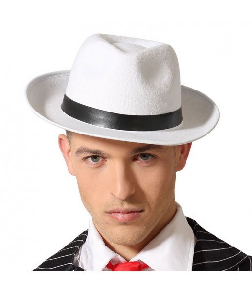 Chapeau Gangster Blanc