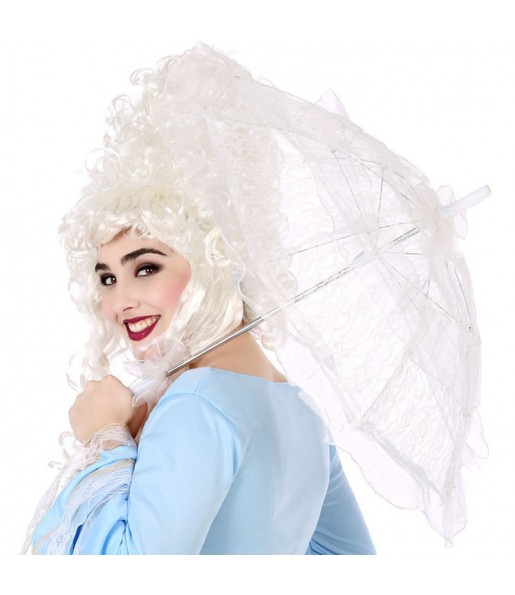 Parasol en dentelle blanche pour compléter vos costumes