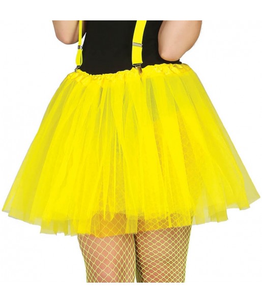 Tutu jaune femme sale