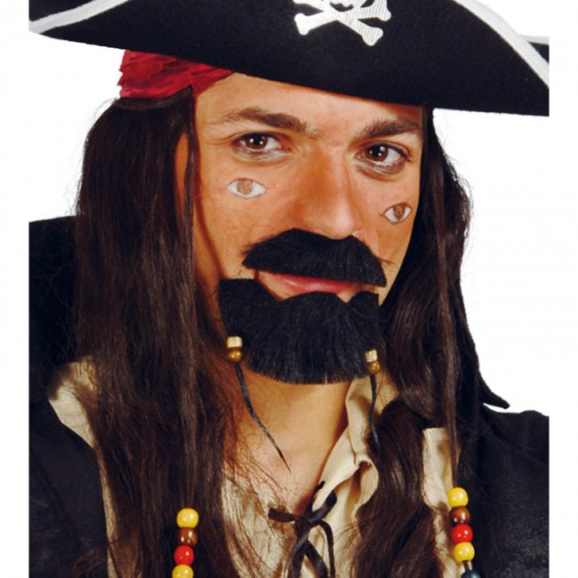 Acheter Bouc et Moustache Pirate pour votre soirée costumée