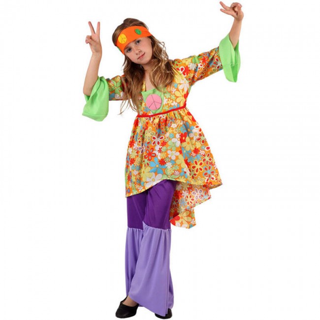 Déguisement hippie psychedelique femme, achat de Déguisements