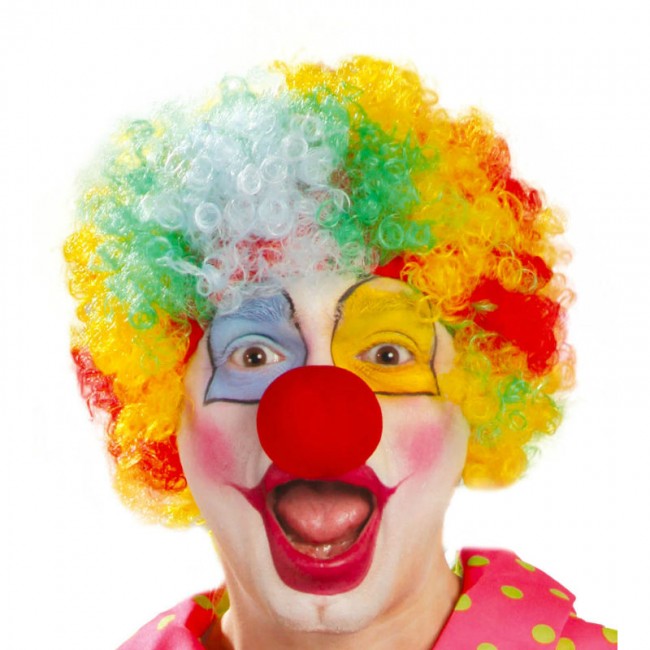 D guisementsJarana Acheter Perruque Boucl e Clown Multicolore