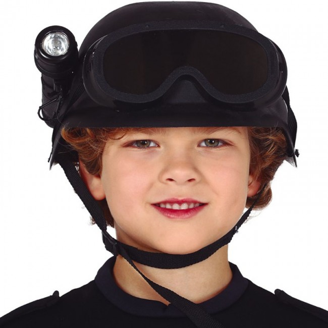 Casque Rigide Enfant S.W.A.T Visière (5/12 ans) - Accessoire de déguisement  - Achat & prix