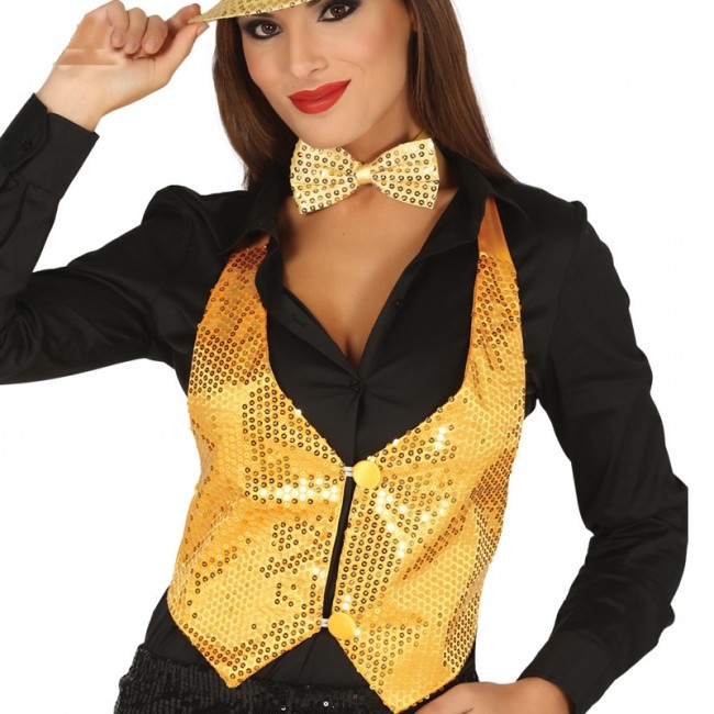 Gilet paillette 2025 or femme