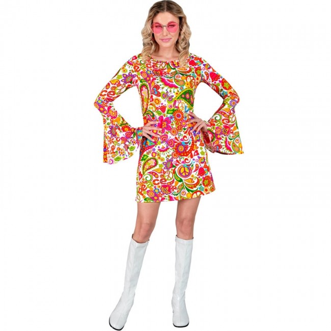 D guisement Ann es 60 Woodstock femme