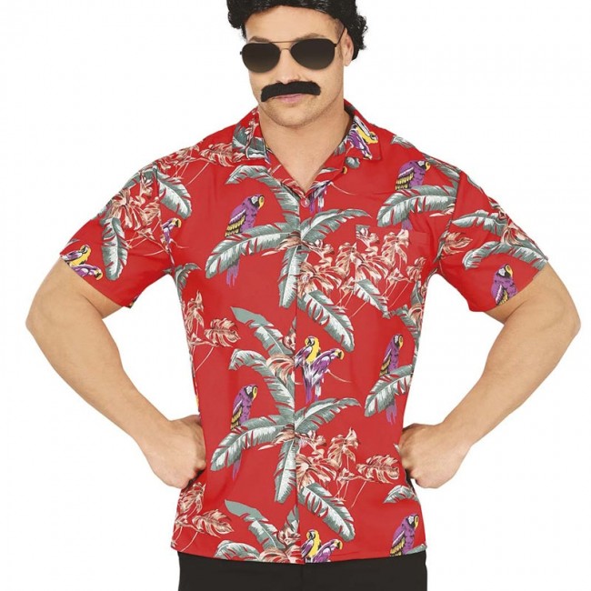 Chemise deals perroquet homme