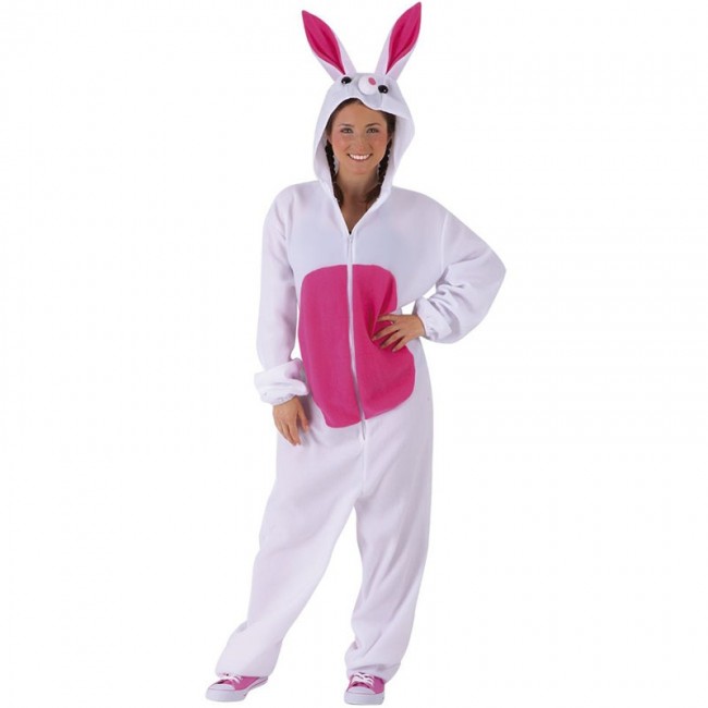 Pyjama Combinaison Lapin Rose Adulte Déguisement Kigurumi