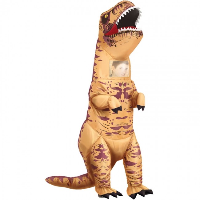 ▷ Déguisement Tyrannosaure T-Rex Gonflable pour Adulte