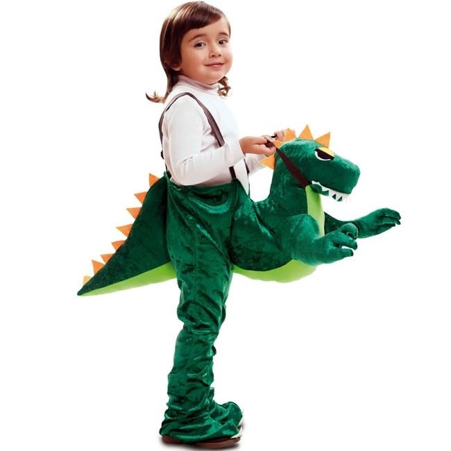 ▷ Déguisement Dinosaure vert sur les épaules pour garçon