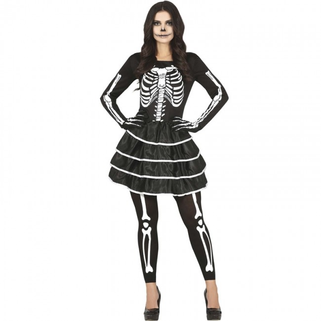 Robe squelette femme clearance