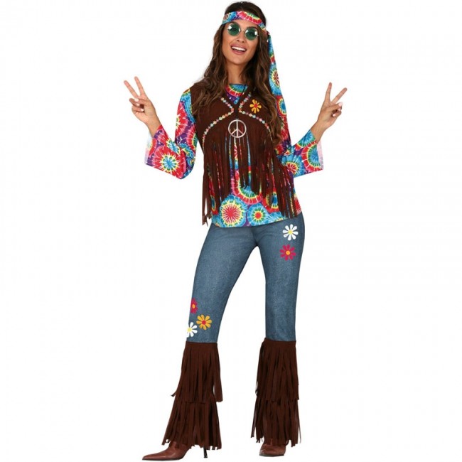 D guisement Hippie Woodstock femme