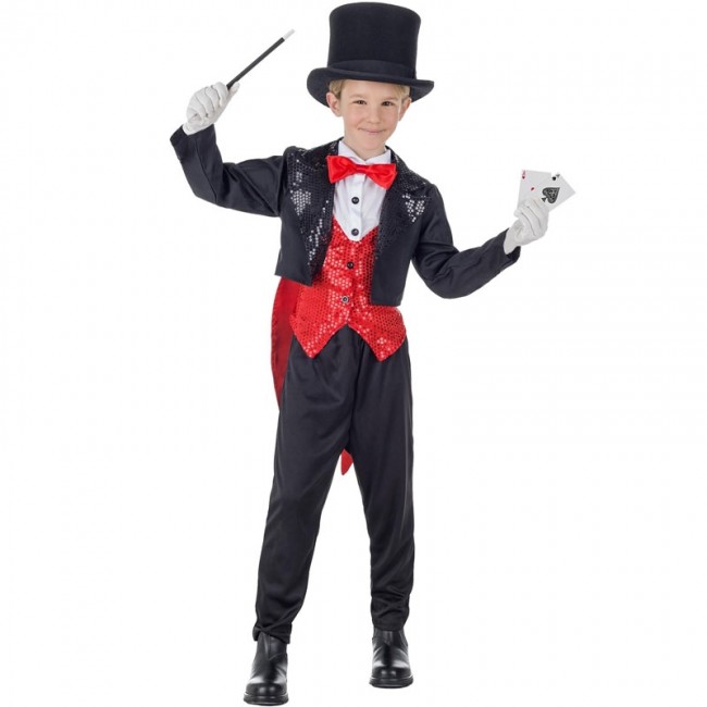 Déguisement Magicien Enfant Magicien Accessoires Costume pour Halloween  Carnaval